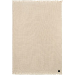Pledd cotton waffle faded beige fra gant1