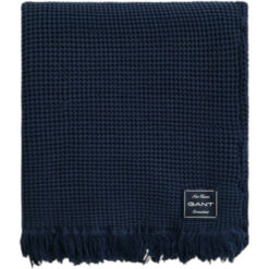 Alternative view of Pledd 130x180 Cotton Waffle Marine fra Gant