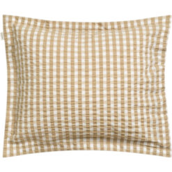 Putetrekk check seersucker oat beige fra gant