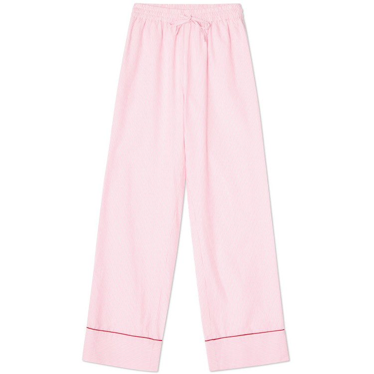 Pysjamas Organic Cotton Pinstripe - Pink/white fra Lexington - Bilde 3