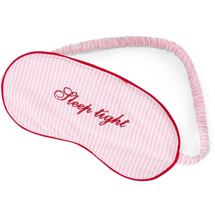 Sovemaske Organic Cotton Pinstripe Pink/White Stripe fra Lexington - Bilde 2