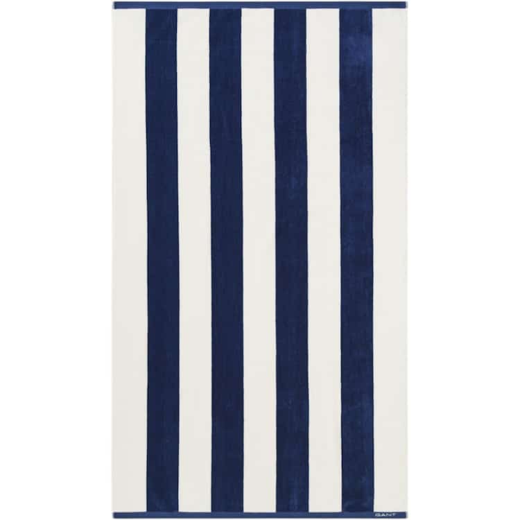 Strandhåndkle stripe vintage blue fra gant