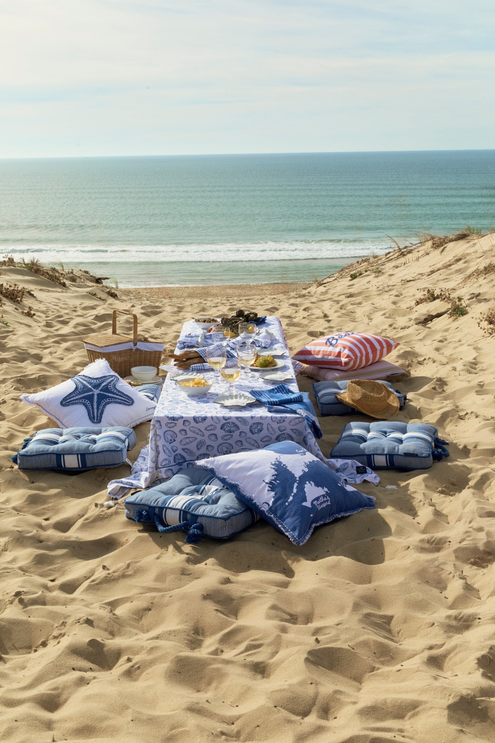 Skål Shell Stoneware Small Dish White/Blue fra Lexington - Bilde 6