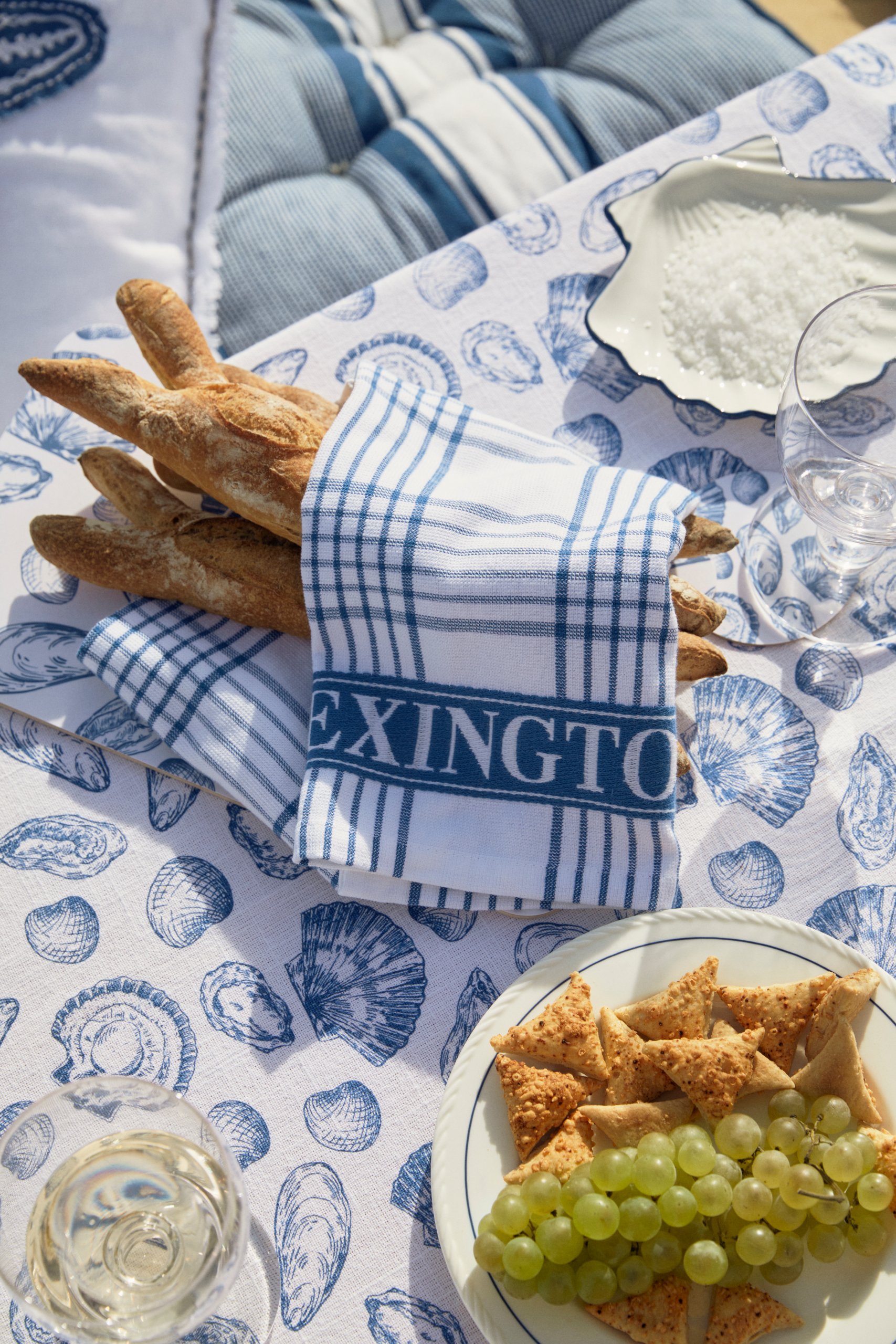 Skål Shell Stoneware Small Dish White/Blue fra Lexington - Bilde 4