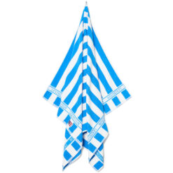 Alternative view of Badehåndkle 100x180 Striped Cotton Terry Blue/White fra Lexington