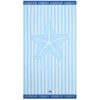 Badehåndkle 100x180 summer cotton velour blue & white fra lexington