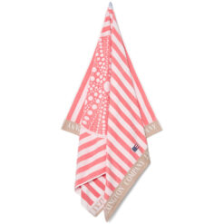 Alternative view of Badehåndkle 100x180 Summer Cotton Velour Pink/White/Beige fra Lexington