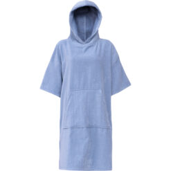 Chill_Badeponcho_Blå_Forfra_Hette