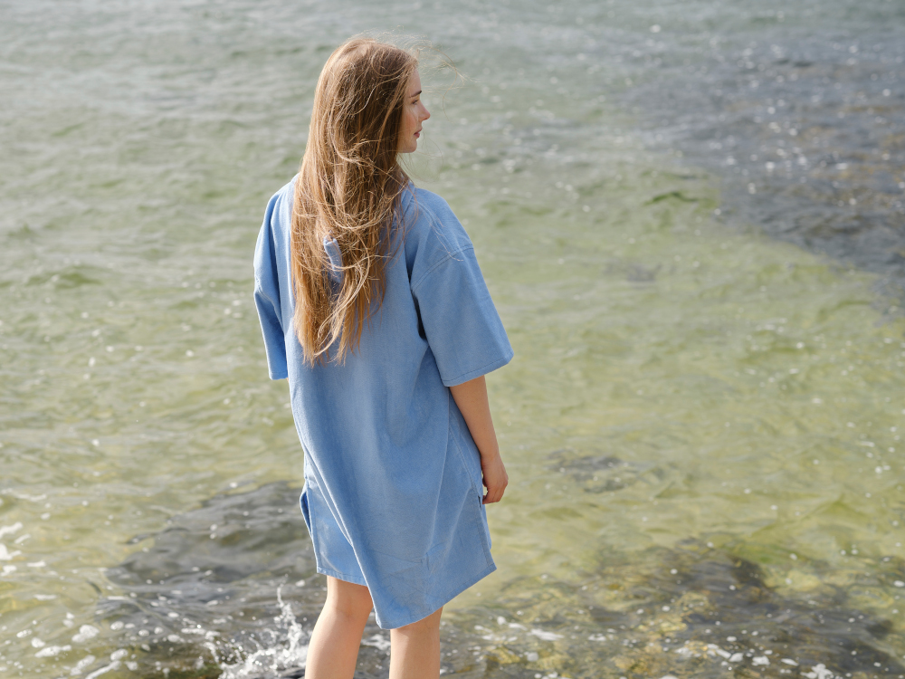 Badeponcho Chill - Blå fra Høie - Bilde 14