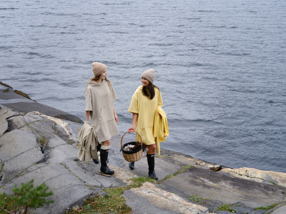 Badeponcho Chill - Gul fra Høie - Bilde 6