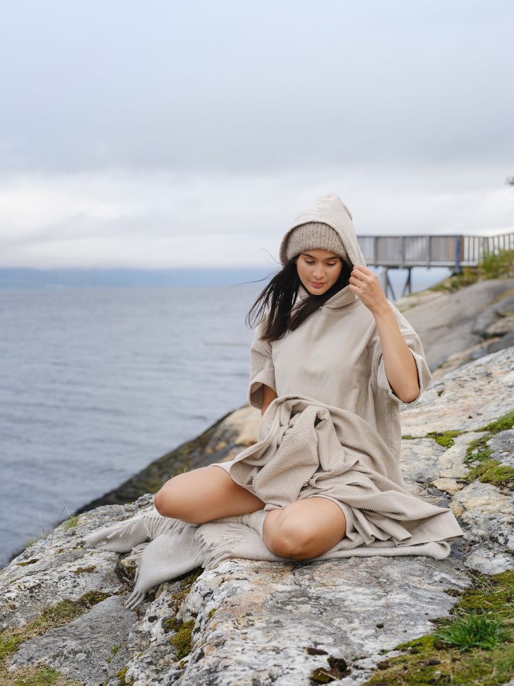 Badeponcho Chill - Beige fra Høie - Bilde 9