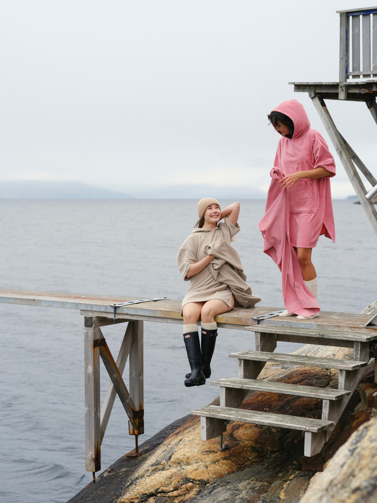 Badeponcho Chill - Rosa fra Høie - Bilde 8