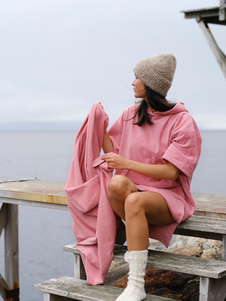 Badeponcho Chill - Rosa fra Høie - Bilde 12