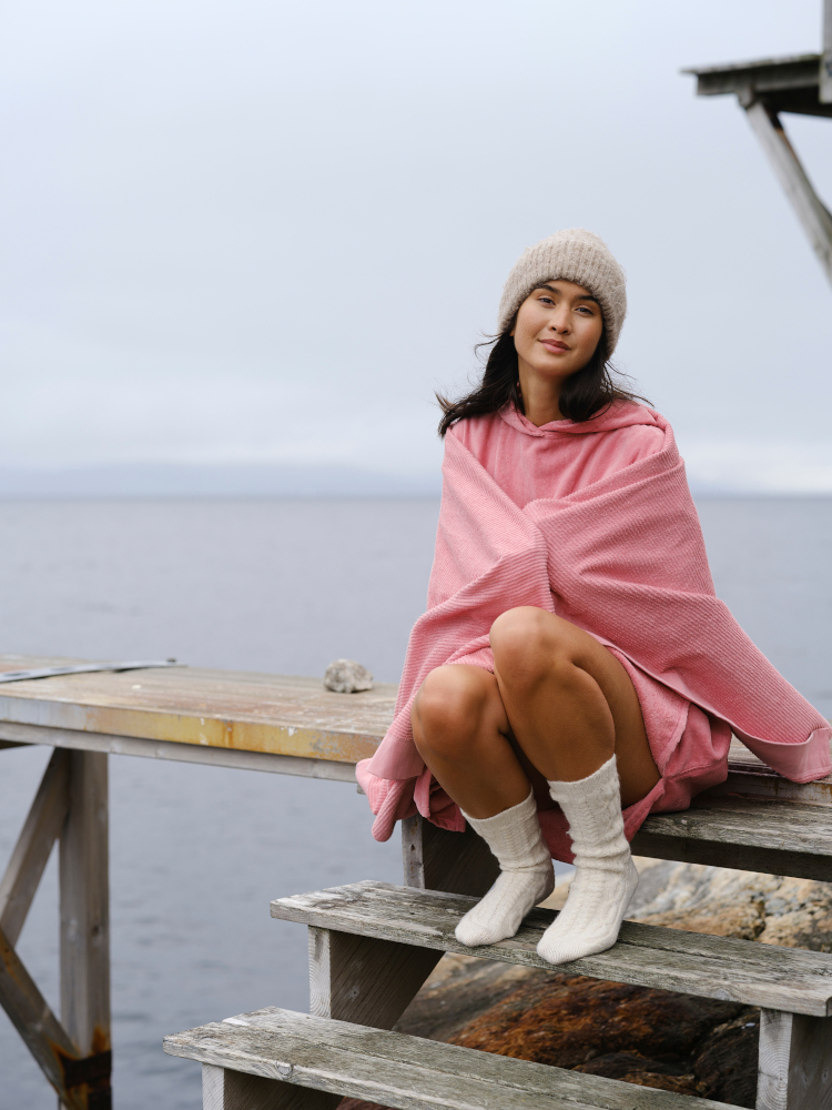 Badeponcho Chill - Rosa fra Høie - Bilde 11