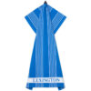 Kjøkkenhåndkle 50x70 striped organic cotton blue & white fra lexington