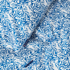 Alternative view of Sengesett Flower Printed Cotton Sateen - Blue/White fra Lexington