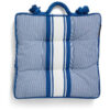 Sittepute 40x40 striped blue & white fra lexington