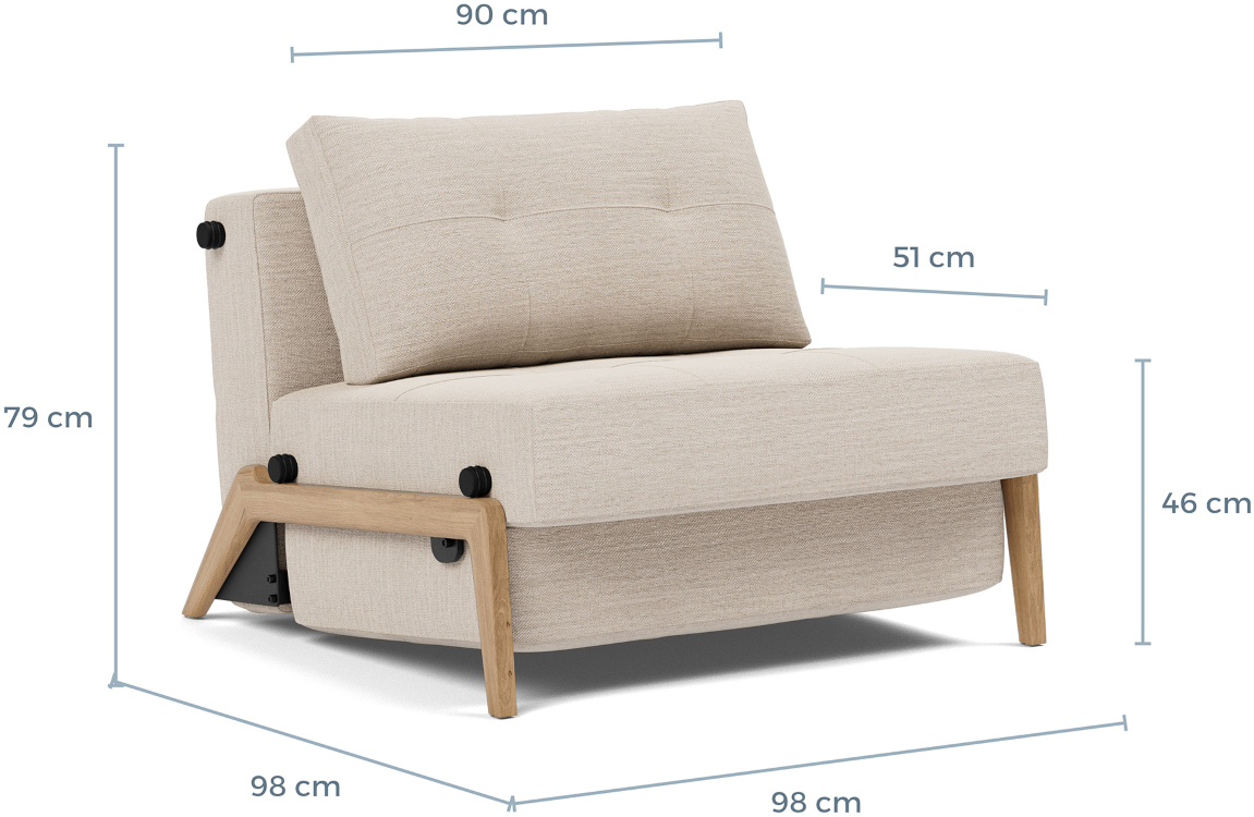 Cubed Wood 90 stol - Innovation Living - Bilde 15