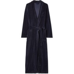 Badekåpe velour dark blue fra lexington
