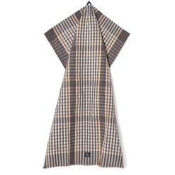 Kjøkkenhåndkle checked linen, cotton gray, white & fudge fra lexington1