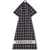 Kjøkkenhåndkle organic cotton terry black & white fra lexington1