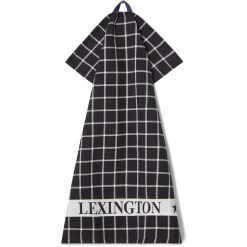 Kjøkkenhåndkle organic cotton terry black & white fra lexington1