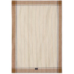 Alternative view of Kjøkkenhåndkle 50x70 Striped linen/cotton fudge/white fra Lexington