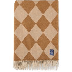 Pledd argyle recycled wool fudge & white fra lexington