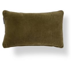 Alternative view of Pyntepute 30x50 Boston Club organic cotton velvet Olive/Lt beige fra Lexington