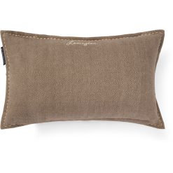 Pyntepute 30x50 tweed organic cotton beige fra lexington1