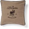 Pynteputetrekk 50x50 boston club organic cotton tweed beige & brown fra lexington
