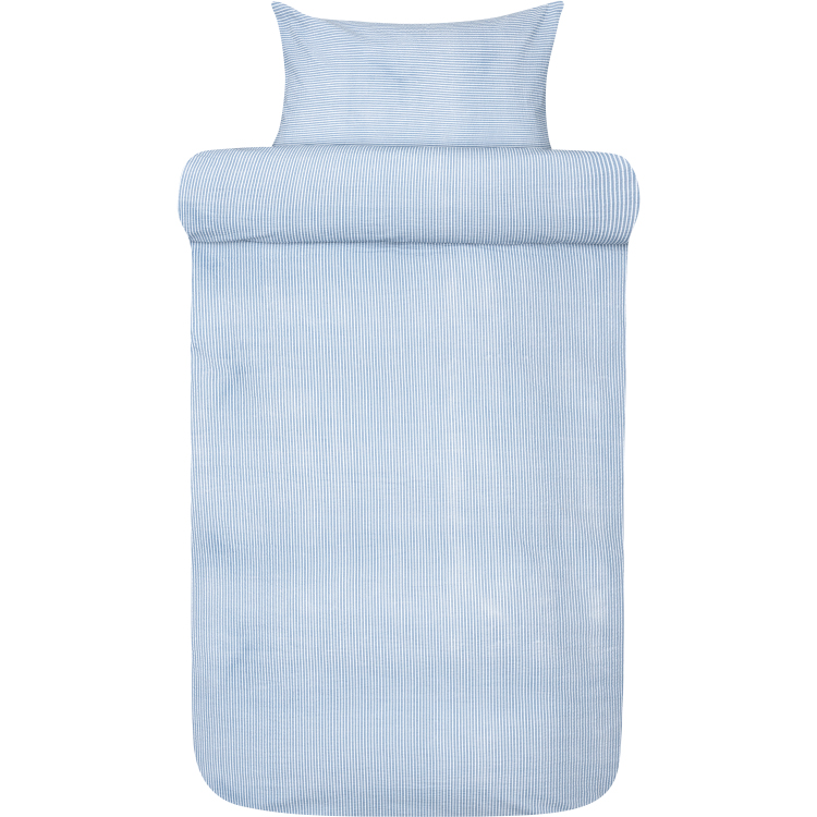 Lykke kreppsengesett denimblå