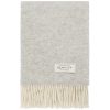 Pledd 130x200 Wool Throw Light Grey fra Gant