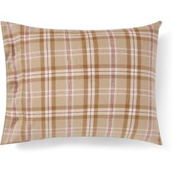 Alternative view of Putetrekk 50x70 Checked Cotton Flannel Fudge/Beige/Fig fra Lexington