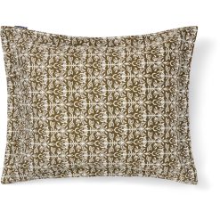 Alternative view of Putetrekk 50x70 Ornament Cotton Sateen Olive/White fra Lexington