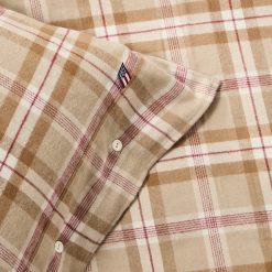 Alternative view of Sengesett Checked Cotton Flannel Fudge/Beige/Fig fra Lexington