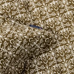 Alternative view of Sengesett Ornament Cotton Sateen Olive/White fra Lexington