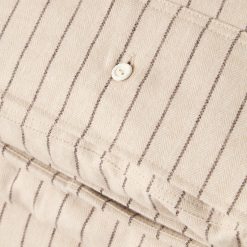 Alternative view of Sengesett Pin Striped Cotton Flannel Beige/Brown fra Lexington