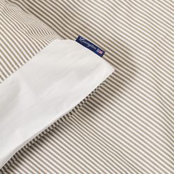 Alternative view of Sengesett Striped Cotton Percale Olive/White fra Lexington