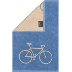 CAWÖ Håndkle Postcard 30X50 Bicycle Blå