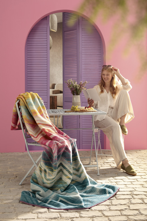 Biederlack Pledd Riviera Mirage 150x200 - Bilde 3
