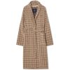 Badekåpe Checked cotton velour unisex beige, gray, lt beige fra lexington