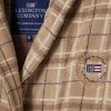 Badekåpe Checked Cotton Velour Unisex - Beige/Grå/Lt Beige fra Lexington - Bilde 2