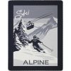 Biederlack pledd Alpine Ski 150x200