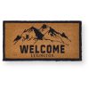 Dørmatte welcome coir fibre natural, blue fra lexington