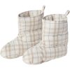 Dunsokk charlie re-down beige, white check fra lexington