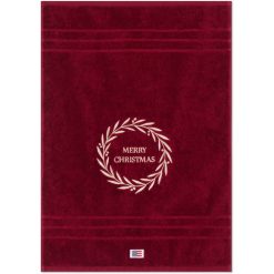 Håndkle 50x70 original towel krans wine fra lexington