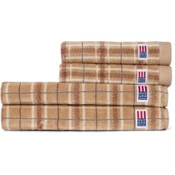 Håndkle gavepakning 2pk + 2pk 50x70 + 70x130 beige, gray, lt beige fra Lexington