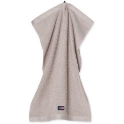 Lexington Håndkle Herringbone Medium Gray