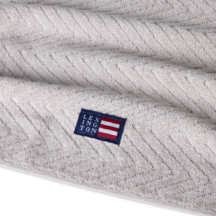 Håndkle Herringbone Medium Gray fra Lexington - Bilde 5